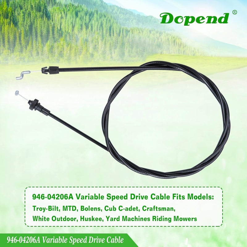 Dopend 946-04206A Variable Speed Drive Cable for MTD, Troy Bilt Self Propelled Cable, Replaces 746-04206, 746-04206A, 946-04206, 946-04206A - Image 5
